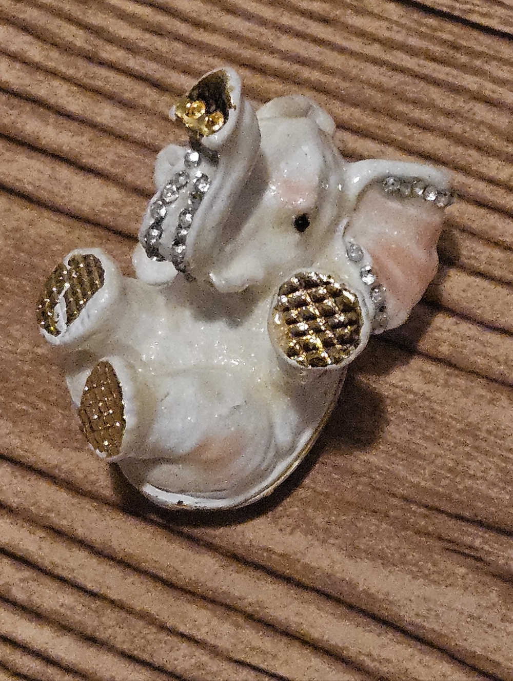 Elephant trinket box Rhinestone - Picture 3 of 7